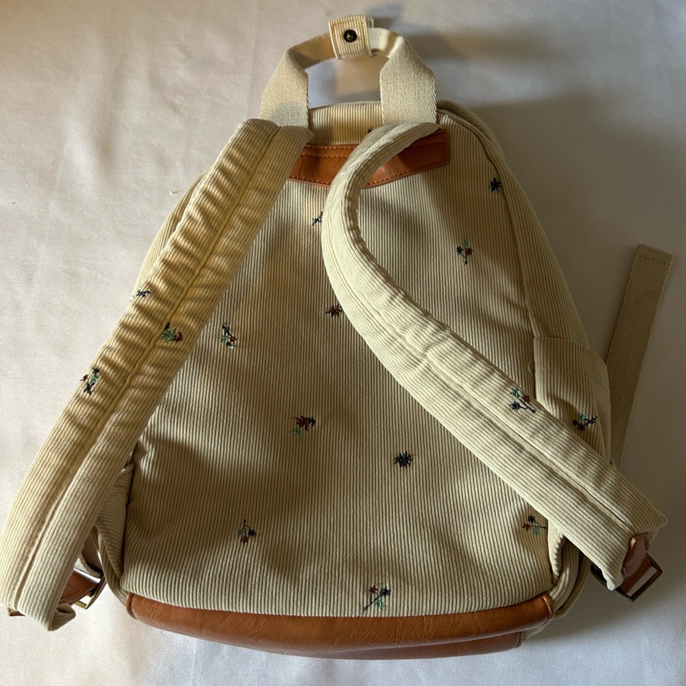 Universal Thread Cream Mini Backpack With Embroid… - image 3